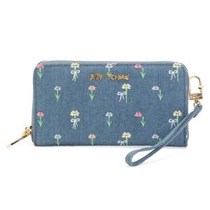 Betsey Johnson Denim Floral Wallet
